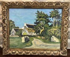 Huile panneau signée d'occasion  Vannes