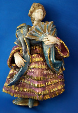 Placa escultura em baixo-relevo cerâmica G ALESSI Caltagirone Itália Lady fã Majólica comprar usado  Enviando para Brazil