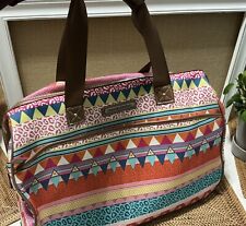 Bagagem de mão Lily Bloom design asteca padrão mala de viagem com rodas 20" comprar usado  Enviando para Brazil