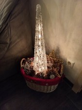 Weihnachtsdeko weidenkorb lich gebraucht kaufen  Idstein