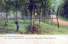 Cartão postal VALLEY FORGE PA - Linha de entrincheiramentos usada pelo General Washington -udb comprar usado  Enviando para Brazil