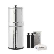 Filtro de agua Crown Berkey alimentado por gravedad con 2 elementos Berkey negros y 2 Berkey segunda mano  Embacar hacia Mexico
