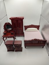 Conjunto de móveis para casa de bonecas Melissa & Doug cama mesa de cabeceira armário vaidade 5 peças comprar usado  Enviando para Brazil