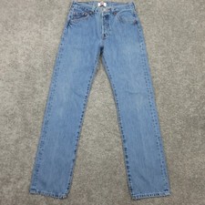 Calça jeans masculina Levis 28x32 (tag 30x34) azul 501 perna reta botão mosca comprar usado  Enviando para Brazil