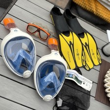 Schnorchel maske taucherbrille gebraucht kaufen  Oberweißbach/Thür. Wald
