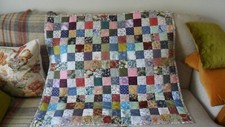 Patchwork lap quilt for sale  CATERHAM