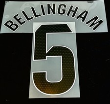 Conjunto oficial de nome/número de futebol americano Real Madrid Bellingham 5 2024/25 liga em casa comprar usado  Enviando para Brazil