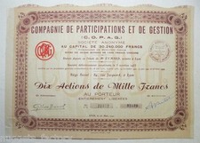 Ação vintage: COPAG Investment And Management Company (755) comprar usado  Enviando para Brazil