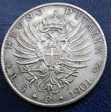 Regno v.e.iii lire usato  Roccabianca