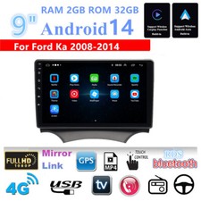 Rádio estéreo GPS navegação para Ford Ka 2008-14 suporte Carplay 9"" Android 14 2GB+32GB comprar usado  Enviando para Brazil
