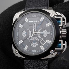 diesel BAMF dz-7345 cronógrafo empurrador de mola relógio oversized 56mm 100M, usado comprar usado  Enviando para Brazil