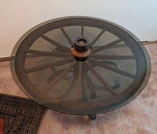 Tisch wagenrad glasplatte gebraucht kaufen  Gladbeck