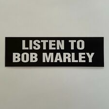 Adesivo de vinil Listen To Bob Marley 6" X 1.75" reggae (506) comprar usado  Enviando para Brazil