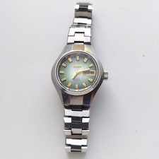 Relógio de pulso Citizen face verde dia e data automático 21 joias Japão 6600 4-661125 comprar usado  Enviando para Brazil