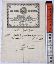 Rarissima fattura 1847 usato  Piove di Sacco