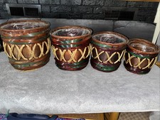 Wicker burlap decorated for sale  Ashtabula