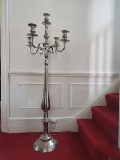 Silver metal candle for sale  DARTFORD