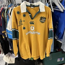 Usado, Camisa de Rugby Vintage Austrália Wallabies Canterbury Tamanho 2XL Vodafone comprar usado  Enviando para Brazil