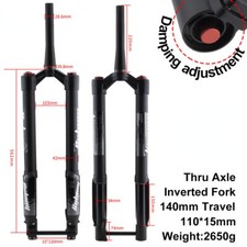 Usado, Garfo MTB Boost através do eixo suspensão a ar garfo invertido cônico 26/27,5/29 polegadas comprar usado  Enviando para Brazil