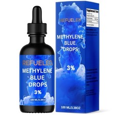 Solução azul metileno 3% grau farmacêutico mais alta qualidade 100ml 300+ porções comprar usado  Enviando para Brazil