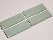 Lote Antigo 4 TILECREST Borda Cerâmica Azulejo Tenente Verde Aqua Mint Bullnose 6x2 - SEGUNDOS comprar usado  Enviando para Brazil