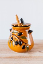 Pot olives céramique d'occasion  Grisolles