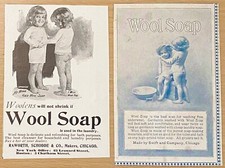 SABONETE DE LÃ vintage anúncios impressos de lavanderia de banho com cuecas fofas de bumbum nuas comprar usado  Enviando para Brazil
