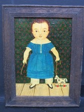 Óleos de retrato primitivos por Mary Stafford pintura a óleo miniaturas encantadoras comprar usado  Enviando para Brazil