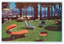 Cadeiras de gramado 1950 View of Lake Tahoe Tavern CA Califórnia  comprar usado  Enviando para Brazil