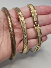 Rolled gold bangles for sale  BUCKINGHAM