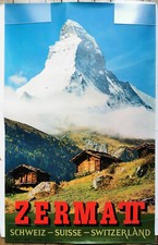 Original zermatt posters d'occasion  Expédié en Belgium
