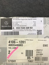 Mercedes benz taillight for sale  GLOSSOP