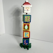 Christmas wooden block for sale  Morristown
