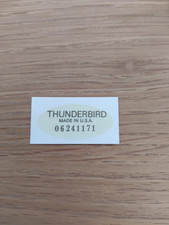 Gibson thunderbird label for sale  SUDBURY