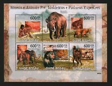 Folha de selos pré-históricos de homens e animais da Guiné 2009, sem marca de charneira #17562 comprar usado  Enviando para Brazil