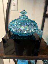 candy dish lid blue for sale  Bellevue