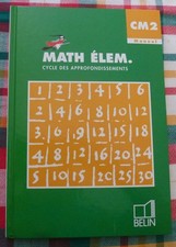 Livre mathématique élem. d'occasion  Yvetot