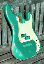JVG PJ bass Body NITRO RELIC Green Pearl Met With Pickguard JVGuitars comprar usado  Enviando para Brazil