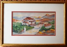 Tableau aquarelle orientaliste d'occasion  Toulon-