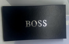Carteira longa dupla pele de cordeiro preta Hugo Boss nova sem etiquetas 7 slots e 2 bolsos para notas. comprar usado  Enviando para Brazil