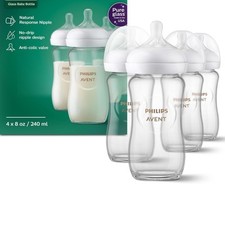 Mamadeiras de vidro natural Philips Avent com mamilos de resposta natural... comprar usado  Enviando para Brazil