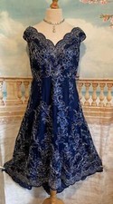 Dress blue lace for sale  BRISTOL