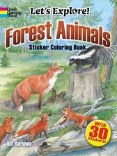 Let's Explore! Forest Animals: Sticker Coloring Book (Dover Animal Coloring ... comprar usado  Enviando para Brazil