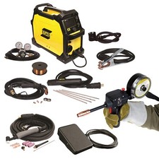 Soldador, carretel e controle de pés ESAB Rebel EMP 215ic  comprar usado  Enviando para Brazil