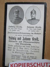 sterbebild 1 wk gebraucht kaufen  Deutschland