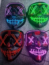 Masks light halloween for sale  WALSALL