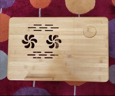 Mesa para laptop Mccullar bambu bandeja para servir cama tampo basculante comprar usado  Enviando para Brazil