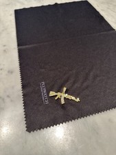 Gold coloured studded usato  Cisliano