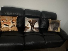 Argos black leather for sale  DERBY
