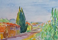Original watercolour provence for sale  WIRRAL